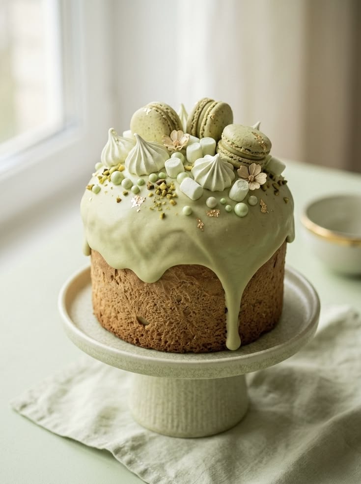 Пасхальный кулич "Фисташковый шик " 500 гр