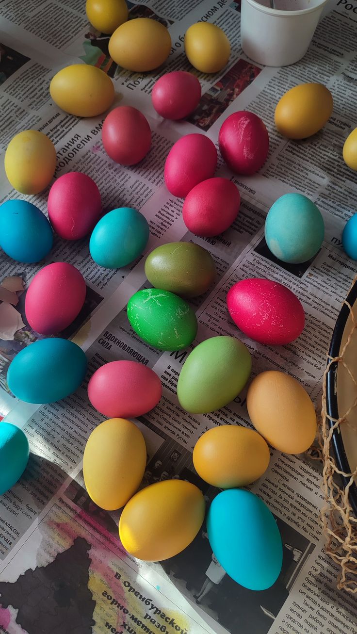 Крашенные пасхальные яйца. 6 шт.