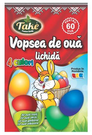 Dye for eggs 4 colors. 20 ml.