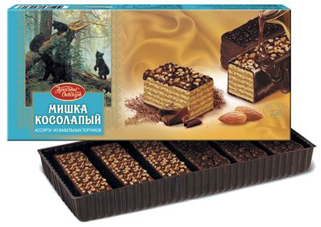 Торт вафельный "Мишка косолапый" 250 гр.