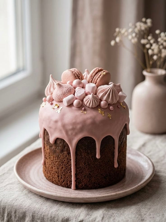 Пасхальный кулич " Пудровая любовь " 500 гр.