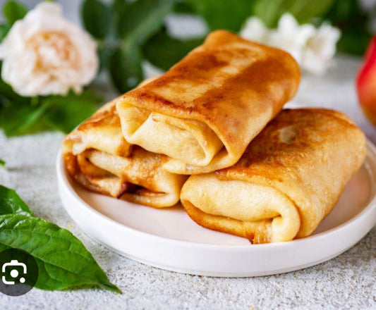 Pancakes "Charlotte" with apple and cinnamon. 3 pcs.