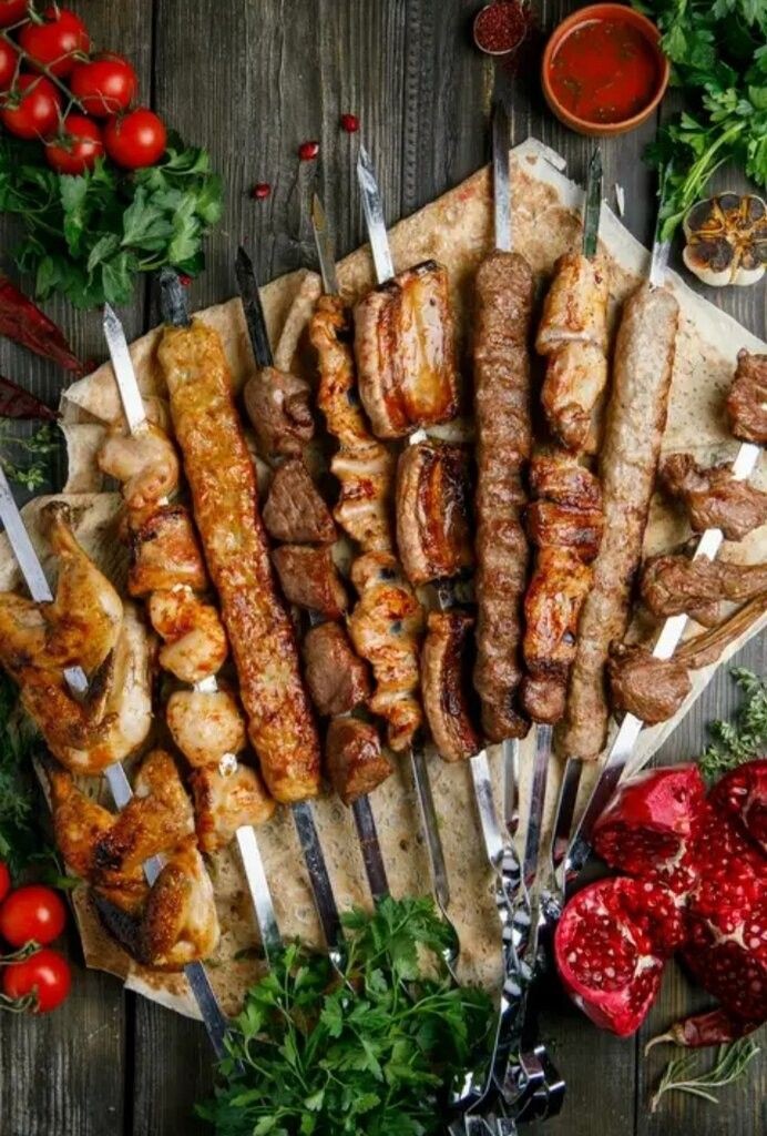 Assorted shashlik. 1.5-1.8 kg