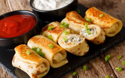 Pancakes with chicken meat. 1 pc. (frozen semi-finished product)