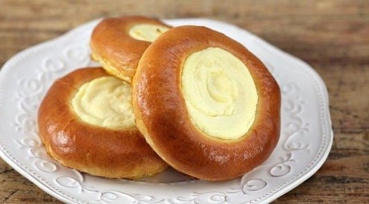 Vatrushka with cottage cheese. 1 pc.