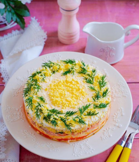 Salad "Mimosa" (~4-6 persons) diameter 15 cm.