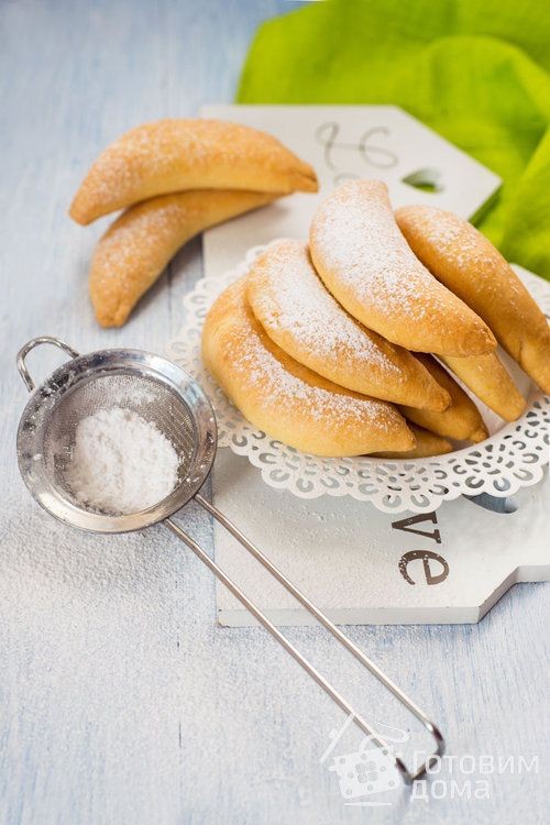 Печенье "Бананчики" с творожной начинкой(упаковка 5 шт) Biscuits à la banane avec fromage cottage (paquet de 5 pièces)