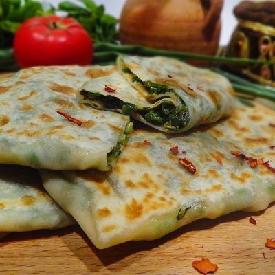 Qutab with greens 1 pc.